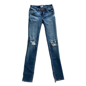 hudson distressed skinny jeans